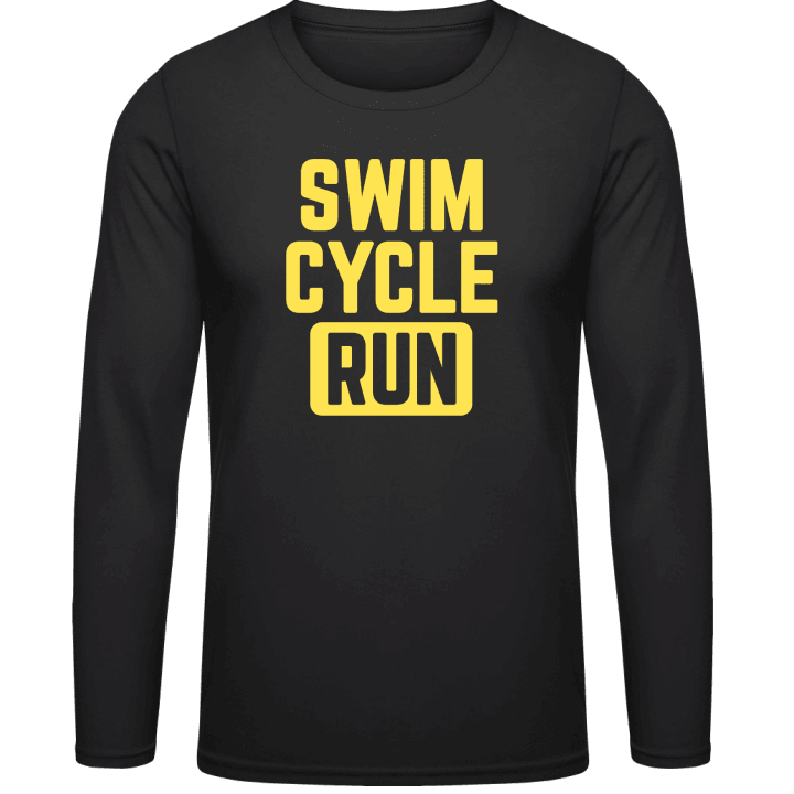 Swim Cycle Run T-shirt à manches longues contain pic