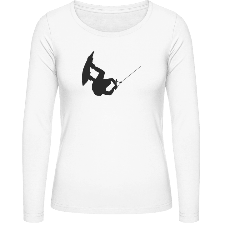 Wakeboarding Frauen Langarmshirt contain pic