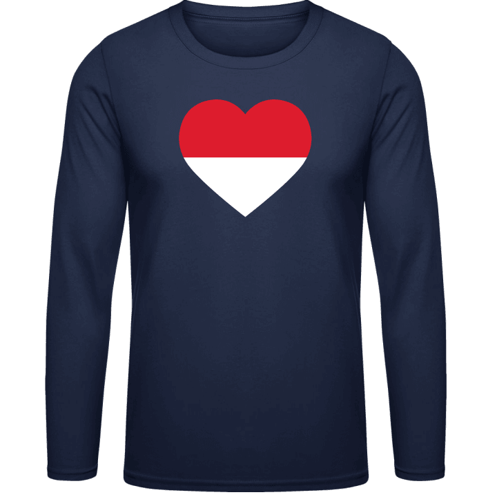 Monaco Heart Flag Camicia a maniche lunghe contain pic