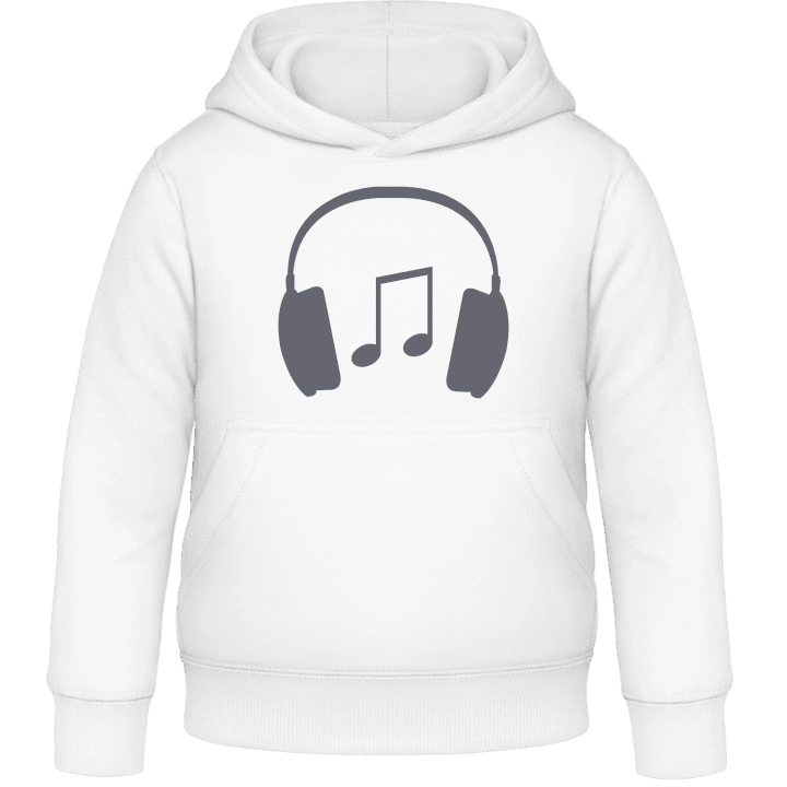 Headphones with Music Note Kids Hoodie contain pic