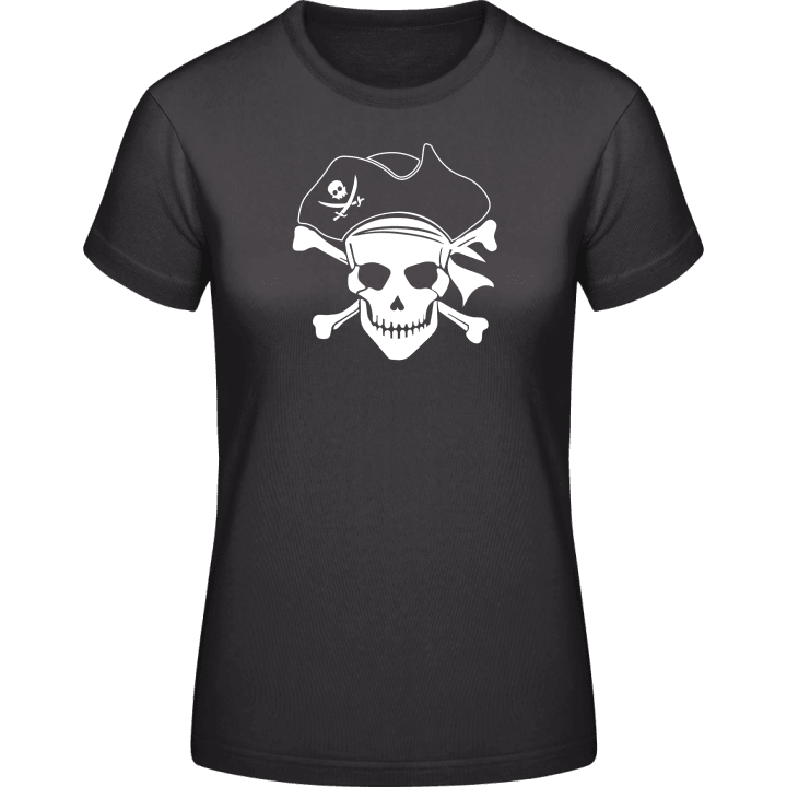 Pirate Skull With Hat T-skjorte for kvinner 0 image