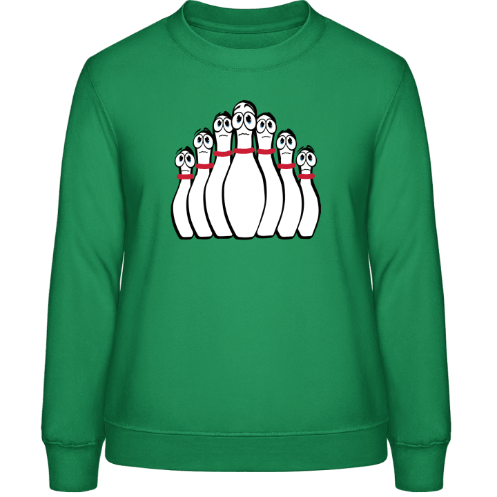 Scared Pins Bowling Vrouwen Sweatshirt contain pic