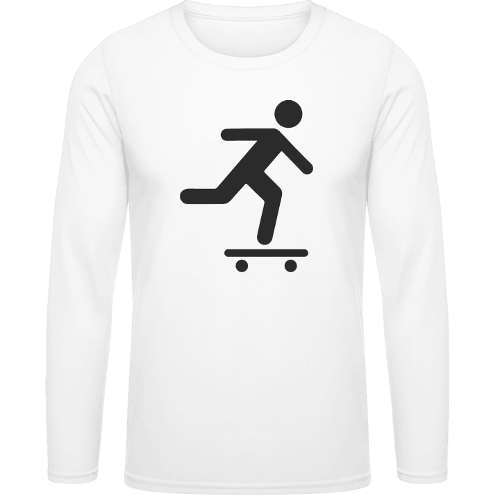 Skateboarder Icon T-shirt à manches longues contain pic