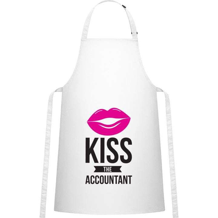 Kiss The Accountant Kitchen Apron contain pic