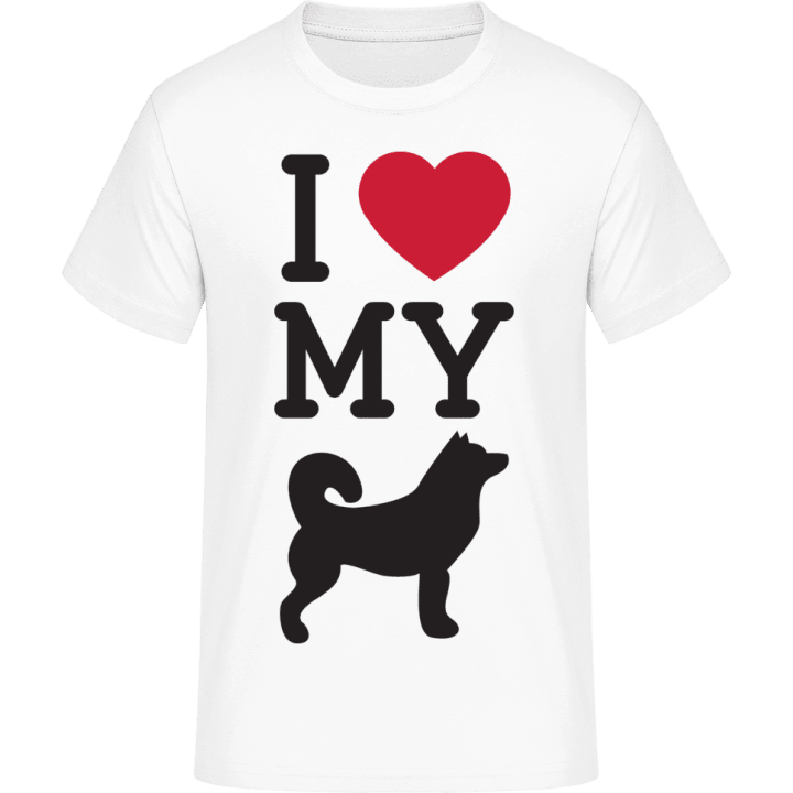 I Love My Dog Spitz T-Shirt contain pic