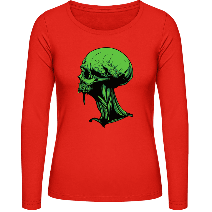 Zombie Skull Frauen Langarmshirt 0 image