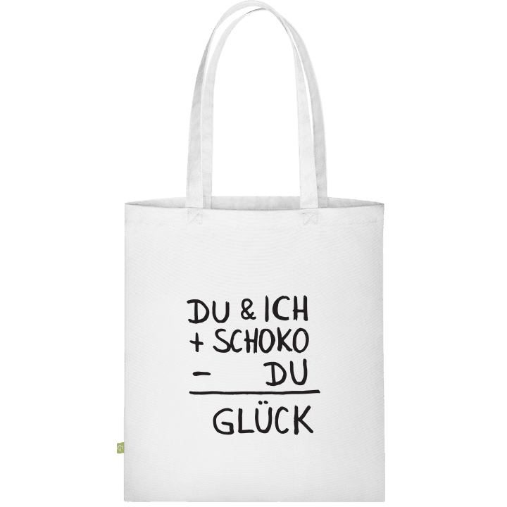Du & Ich + Schoko - Du = Glück Stoffen tas 0 image