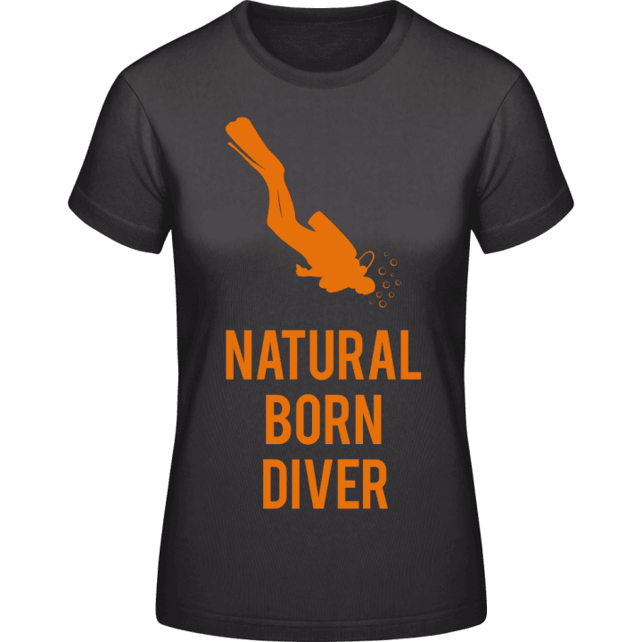 Natural Born Diver T-skjorte for kvinner contain pic