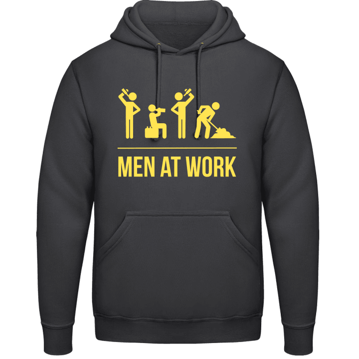 Men At Work Felpa con cappuccio contain pic