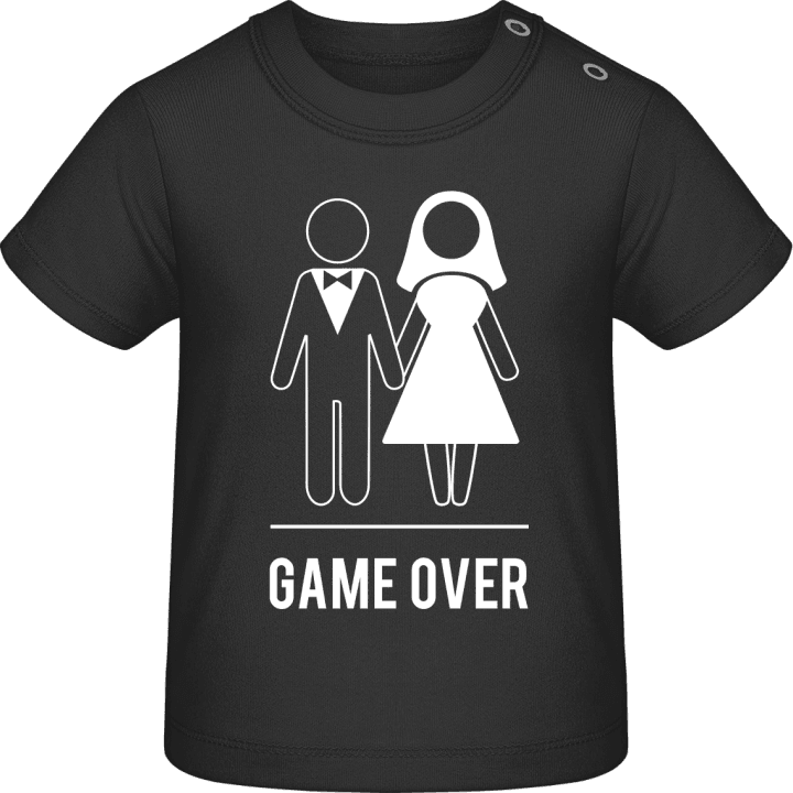 Game Over white T-shirt för bebisar contain pic