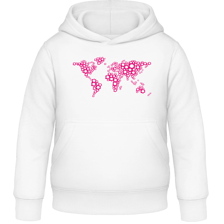 Floral Worldmap Barn Hoodie contain pic