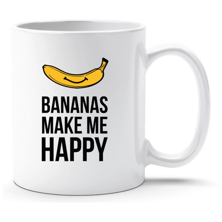 Bananas Make me Happy Taza contain pic