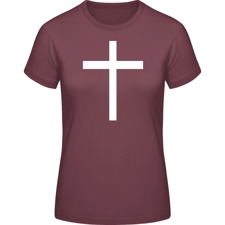 Cross Symbol T-skjorte for kvinner contain pic