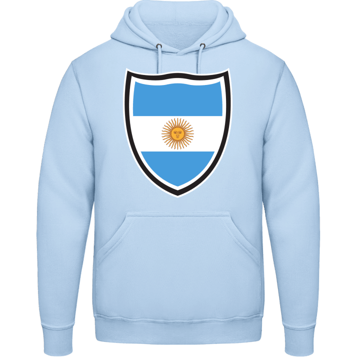Argentina Flag Shield Felpa con cappuccio contain pic