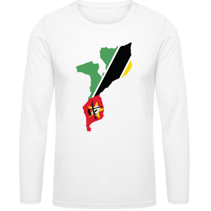 Mozambique Map T-shirt à manches longues contain pic