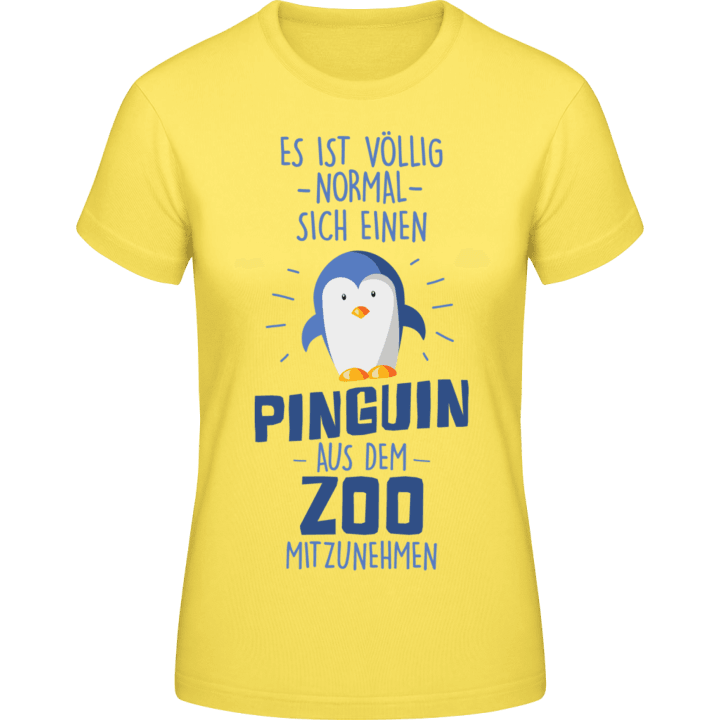 Pinguin aus dem Zoo T-shirt pour femme contain pic