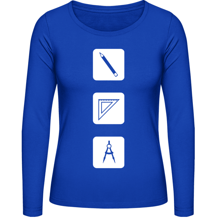 Architecture Tools T-shirt à manches longues pour femmes contain pic