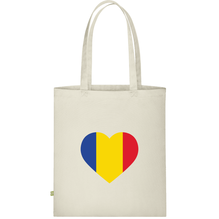 Romania Heart Flag Borsa in tessuto contain pic