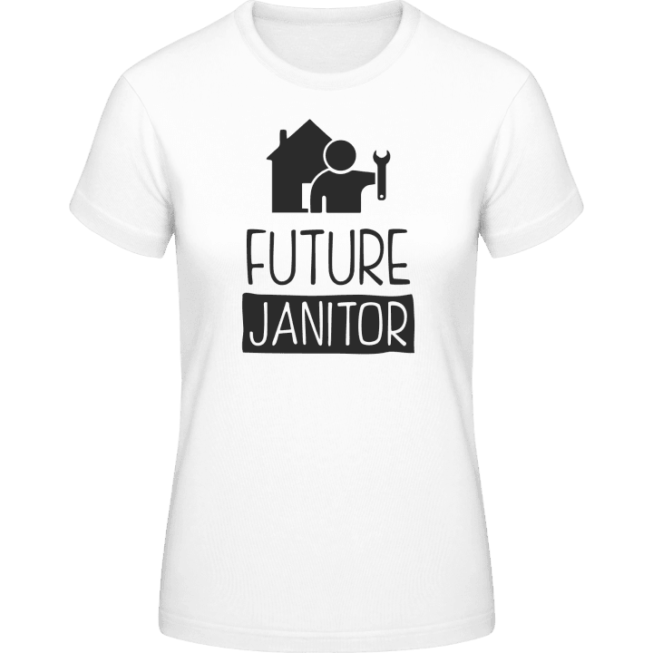Future Janitor T-skjorte for kvinner contain pic