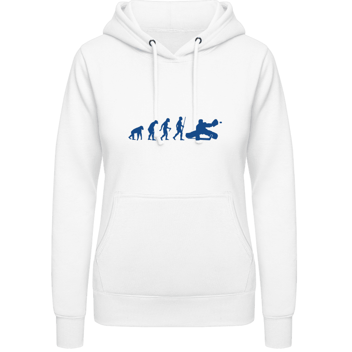 Ice Hockey Keeper Evolution Women Hoodie contain pic