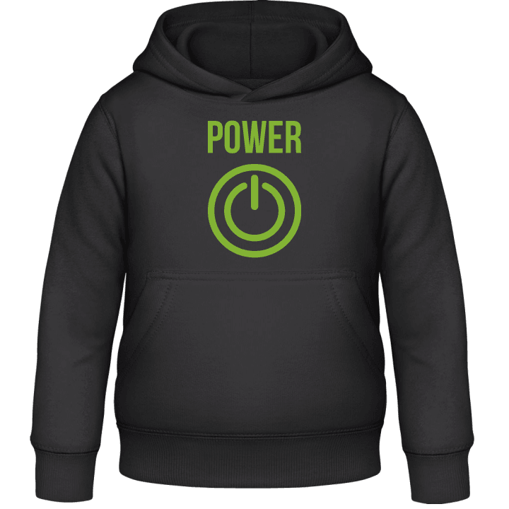 Power Button Kids Hoodie contain pic