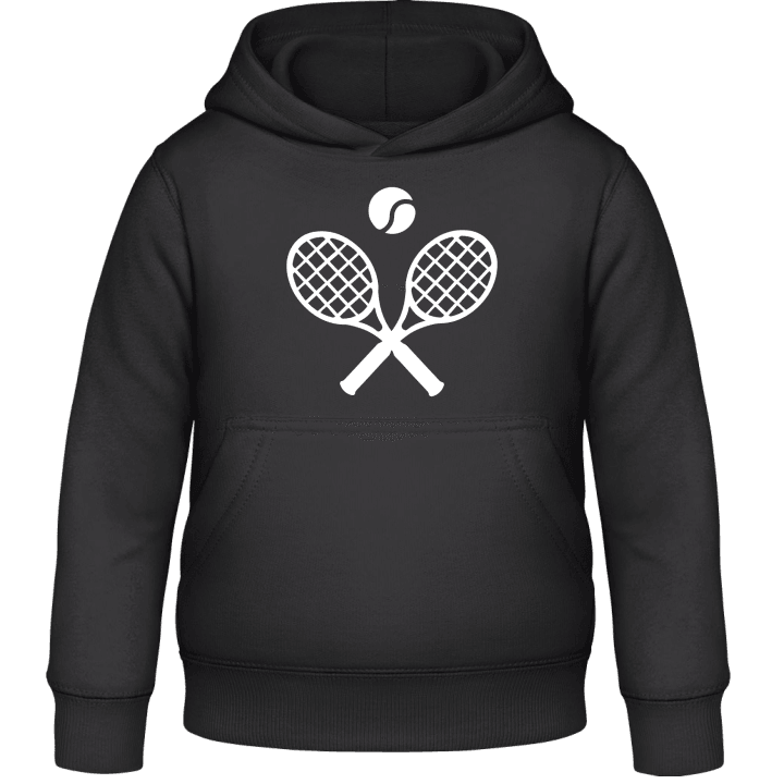 Crossed Tennis Raquets Kids Hoodie contain pic