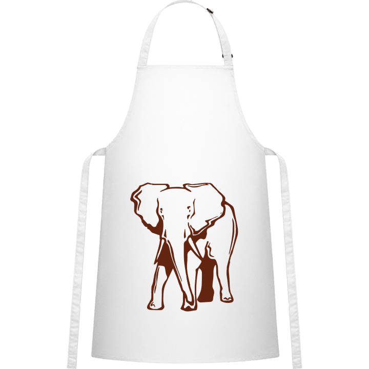 Elephant Outline Förkläde för matlagning 0 image