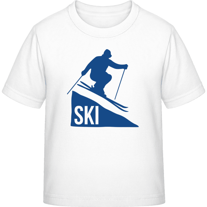 Jumping Ski T-skjorte for barn contain pic