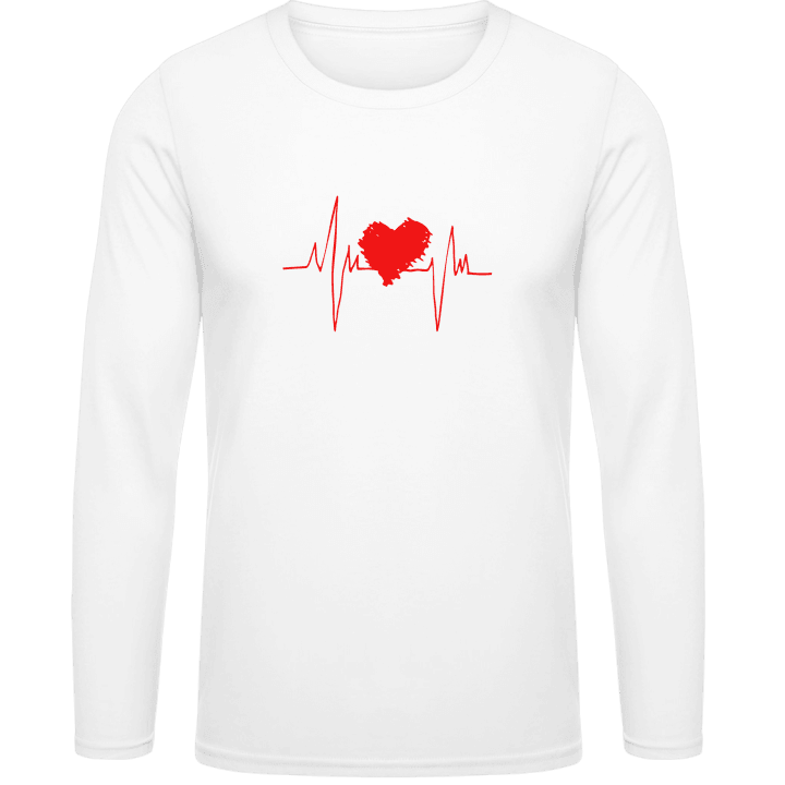 Heartbeat Logo Langarmshirt contain pic