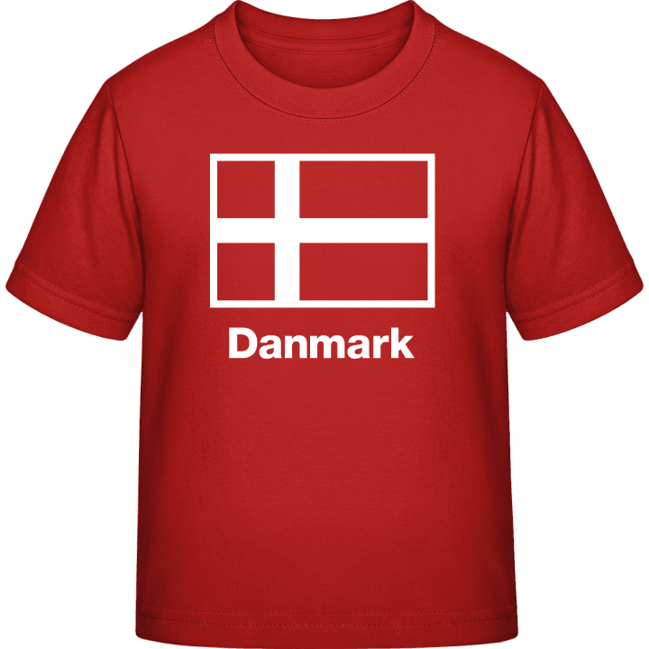 Danmark Flag. T-skjorte for barn contain pic
