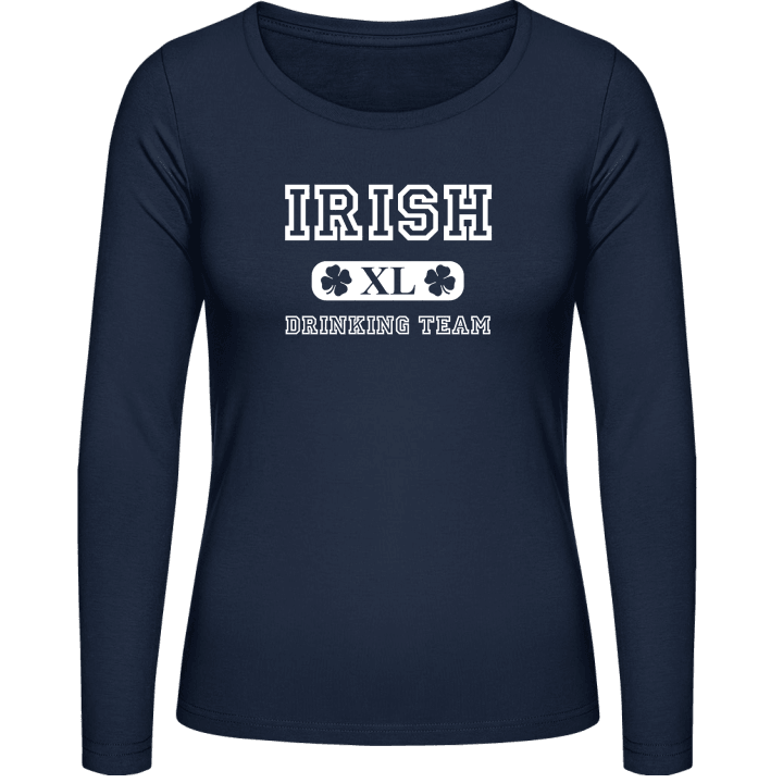 Irish Drinking Team St Patrick's Day Camicia donna a maniche lunghe contain pic