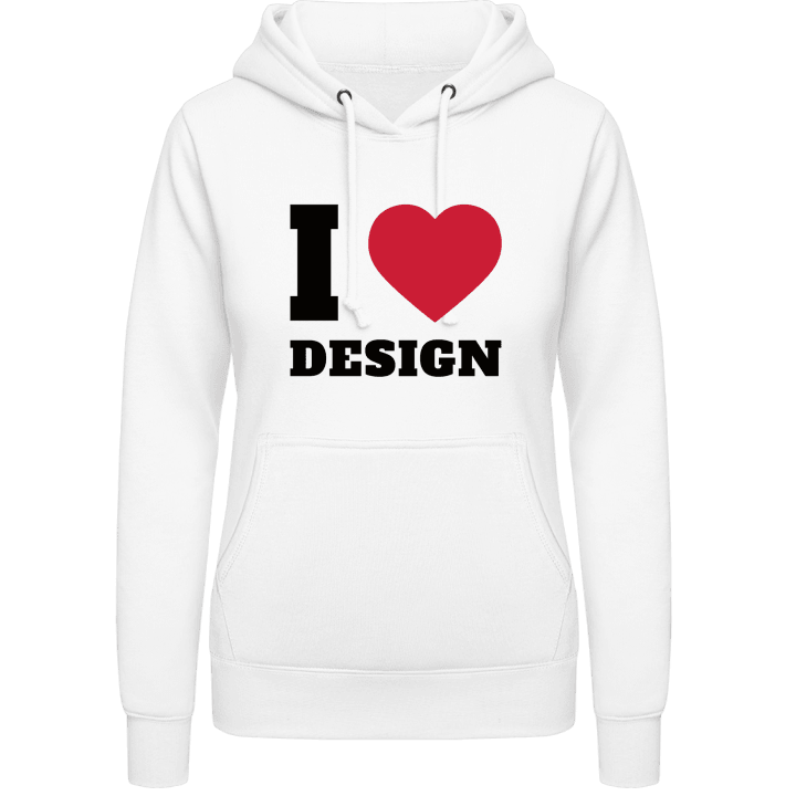 I Love Design Hoodie för kvinnor contain pic