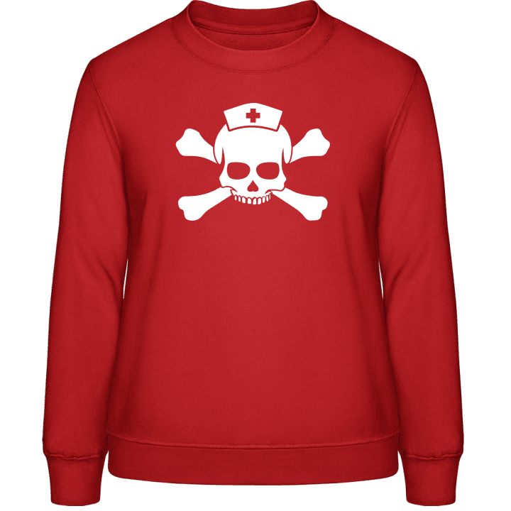 Nurse Skull Vrouwen Sweatshirt contain pic