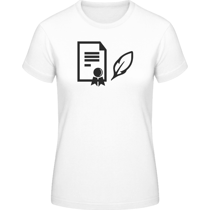 Notarized Contract T-shirt för kvinnor contain pic