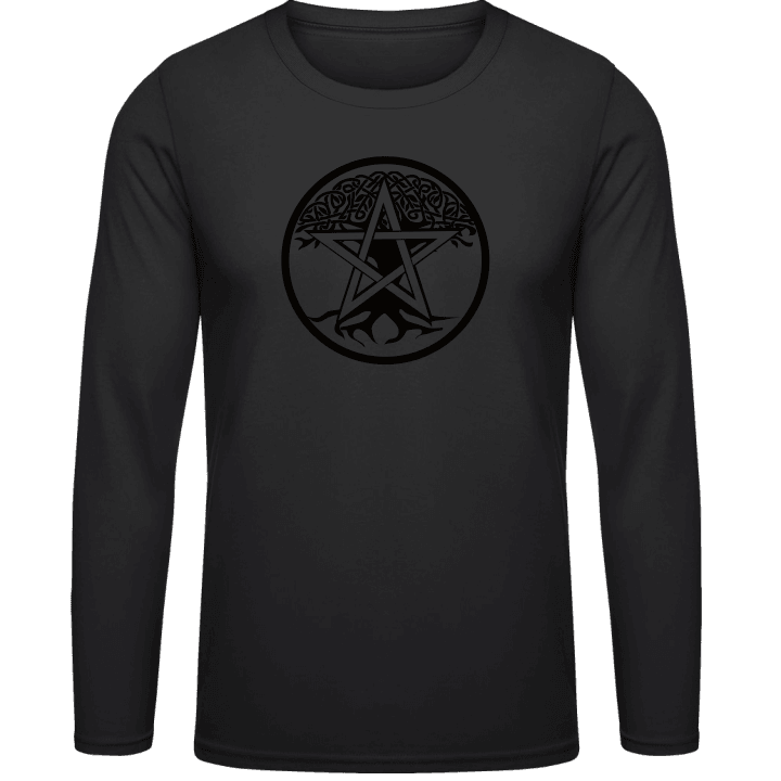 Satanic Cult Pentagram Langarmshirt contain pic