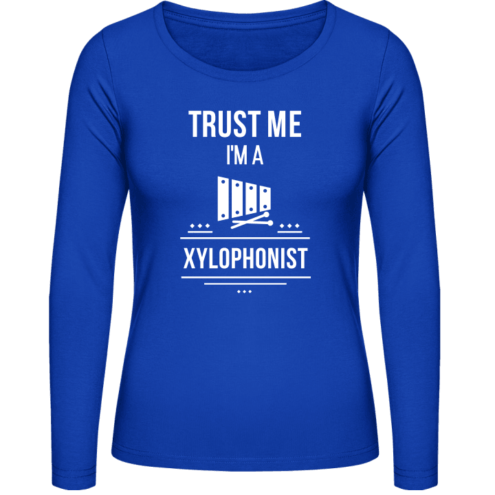Trust Me I´m A Xylophonist Langermet skjorte for kvinner contain pic