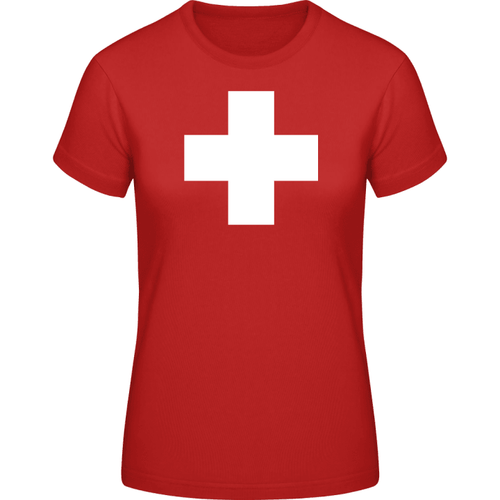 Schweizer Kreuz Frauen T-Shirt contain pic