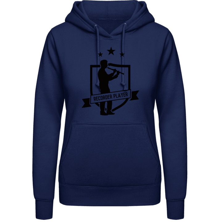 Recorder Player Star Vrouwen Hoodie contain pic