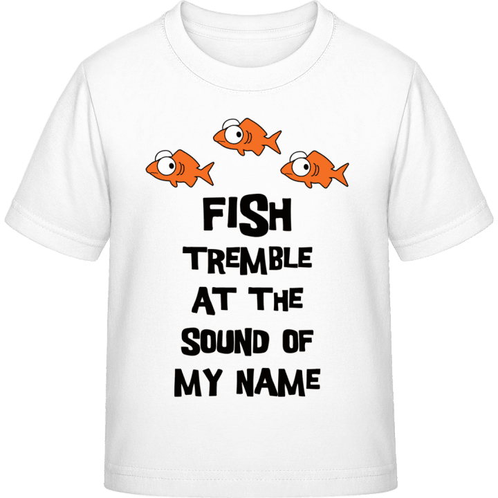 Fish Tremble at the sound of my name T-skjorte for barn 0 image