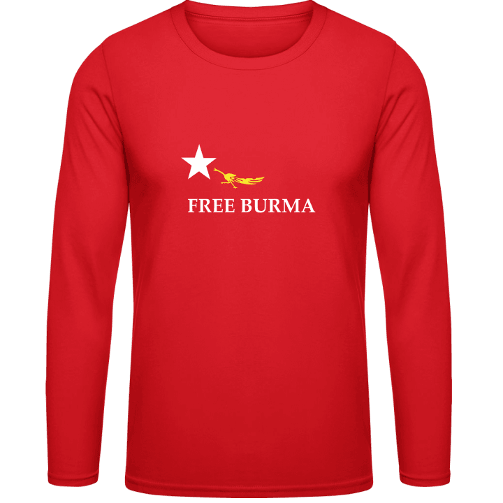 Free Burma Langarmshirt contain pic