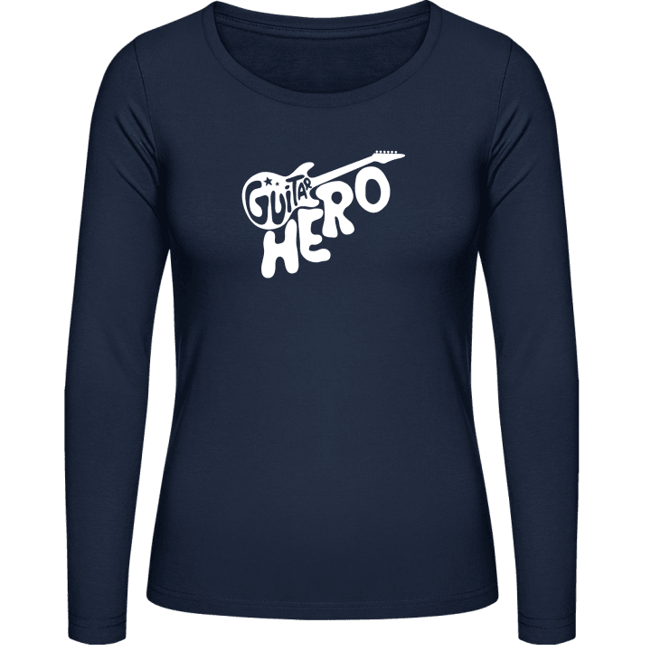 Guitar Hero Logo Langermet skjorte for kvinner contain pic