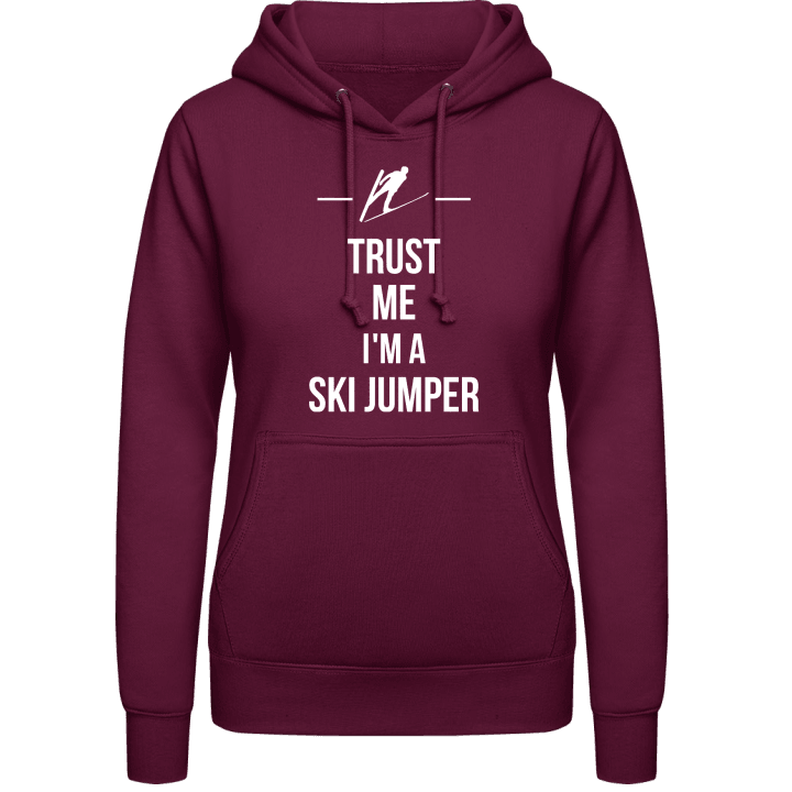 Trust Me I´m A Ski Jumper Vrouwen Hoodie contain pic