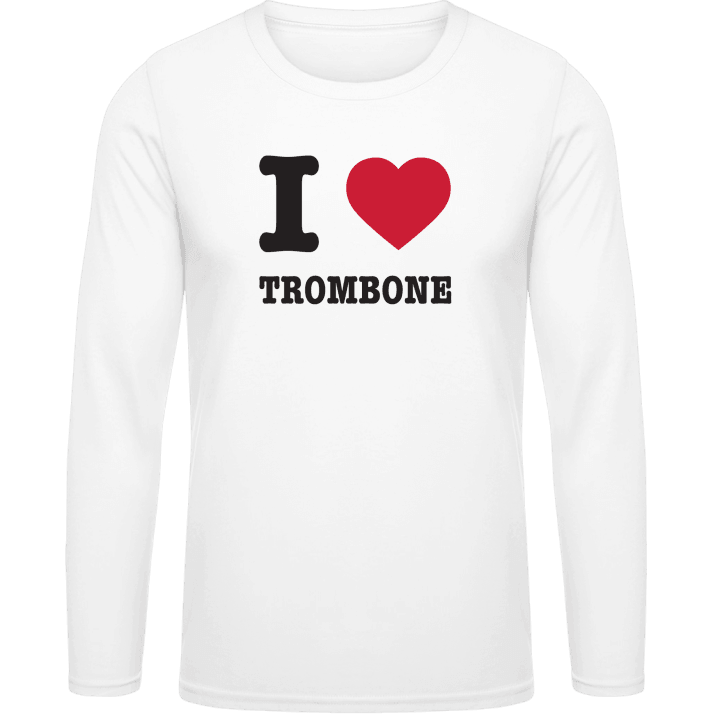 I Love Trombone Langermet skjorte contain pic