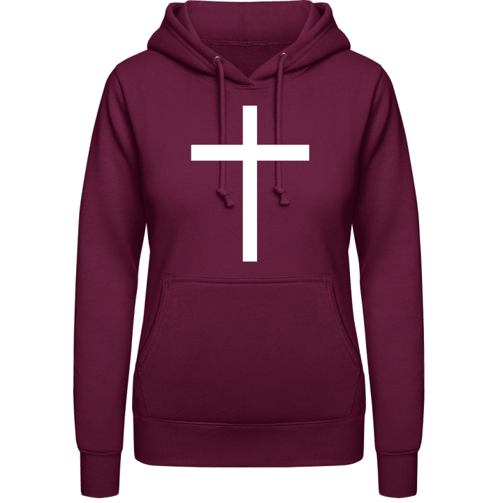 Cross Symbol Sweat à capuche pour femme contain pic