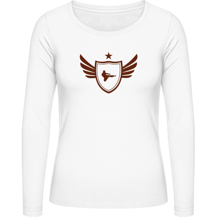 Karate Star T-shirt à manches longues pour femmes contain pic