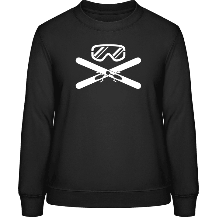 Ski Equipment Crossed Sweatshirt för kvinnor contain pic