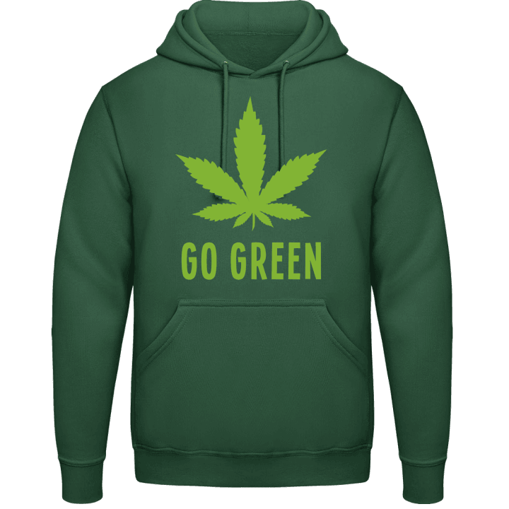 Go Green Marijuana Sweat à capuche contain pic