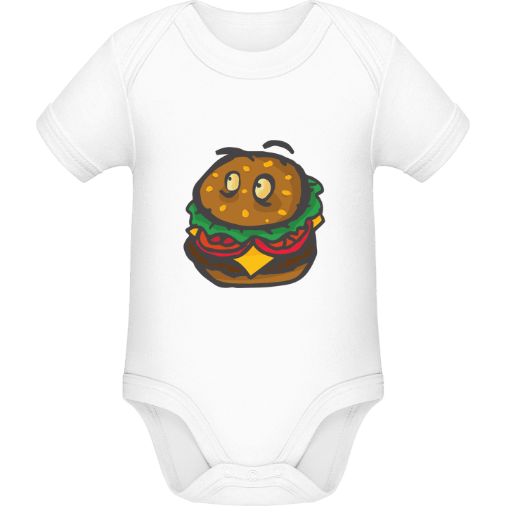 Hamburger With Eyes Baby romper kostym contain pic