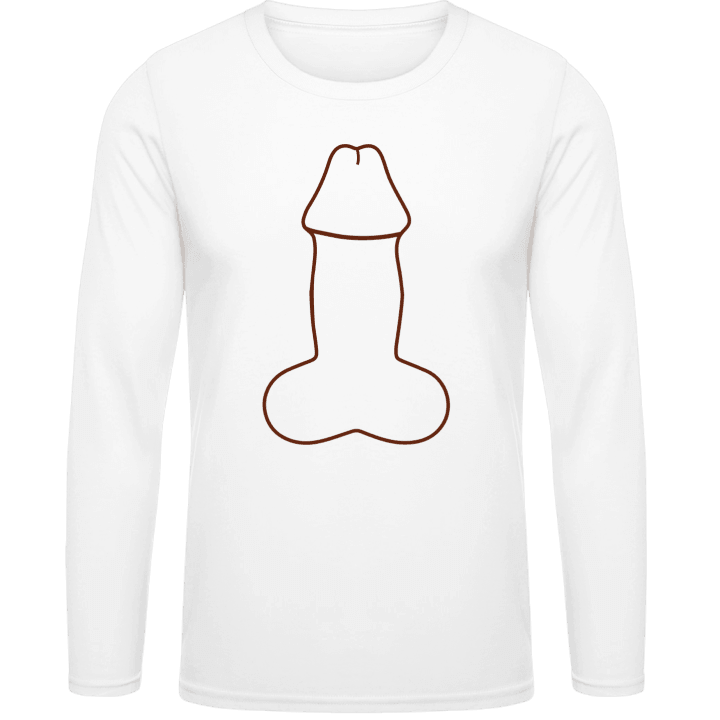 Penis Outline Shirt met lange mouwen contain pic
