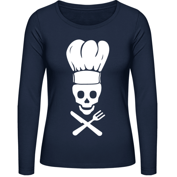 Cook Skull Langermet skjorte for kvinner contain pic